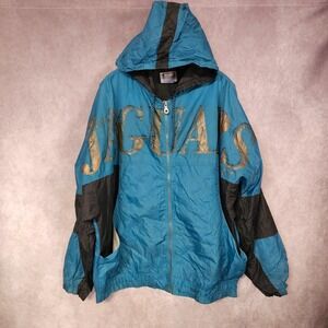 Rare Vintage 1994 The Game Jacksonville Jaguars Windbreaker Spell Out Jacket XL